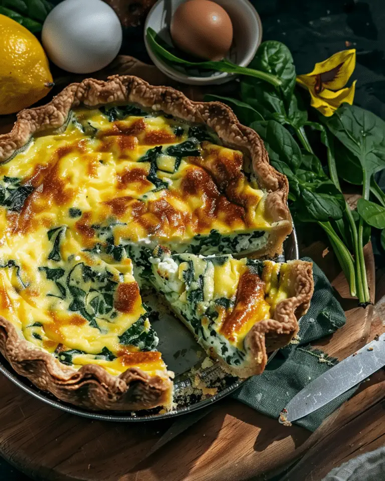 Ricotta Spinach Quiche