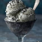 Rippled Black Sesame Ice Cream