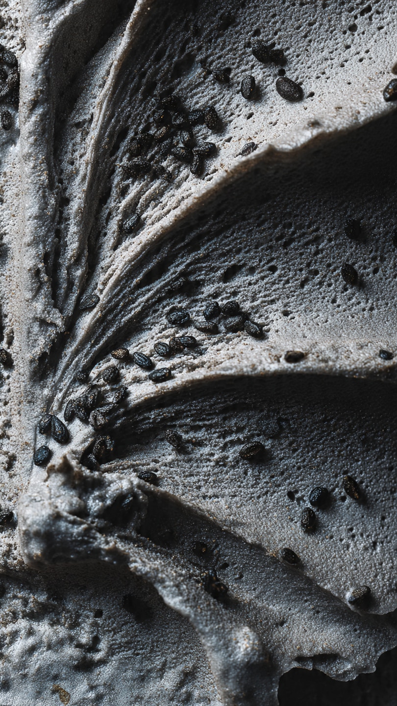 Rippled Black Sesame Ice Cream