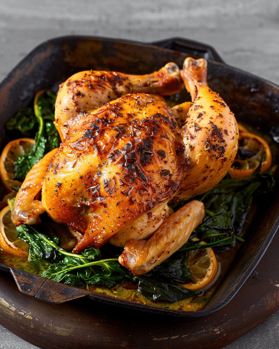Roast Clay-Pot Lemon Chicken with Garlic and Chilli