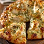 Roasted Garlic White Chicken Pizza