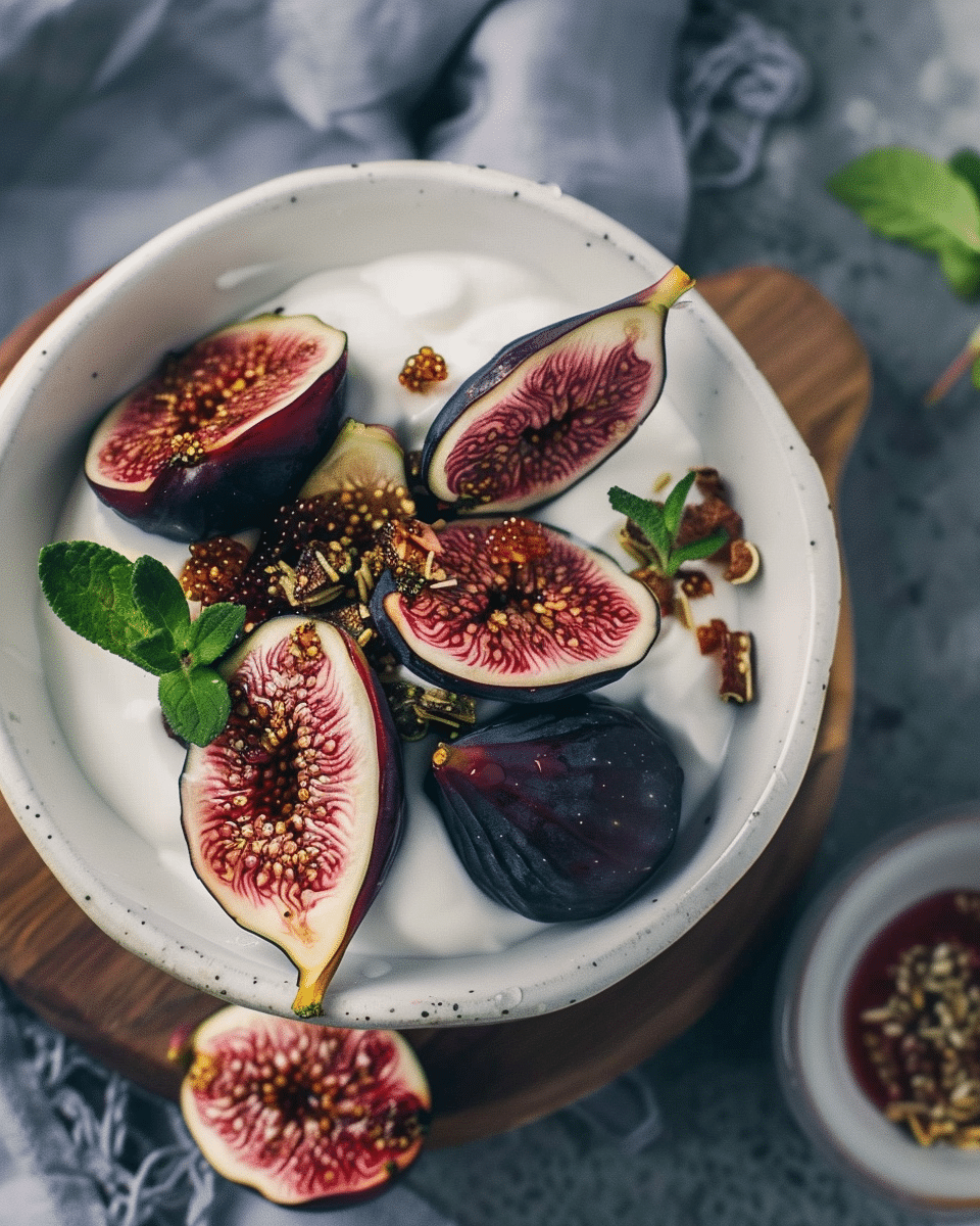 Roasted Figs with Honey and Yoghurt