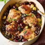 Roasted Grape Chicken Thighs