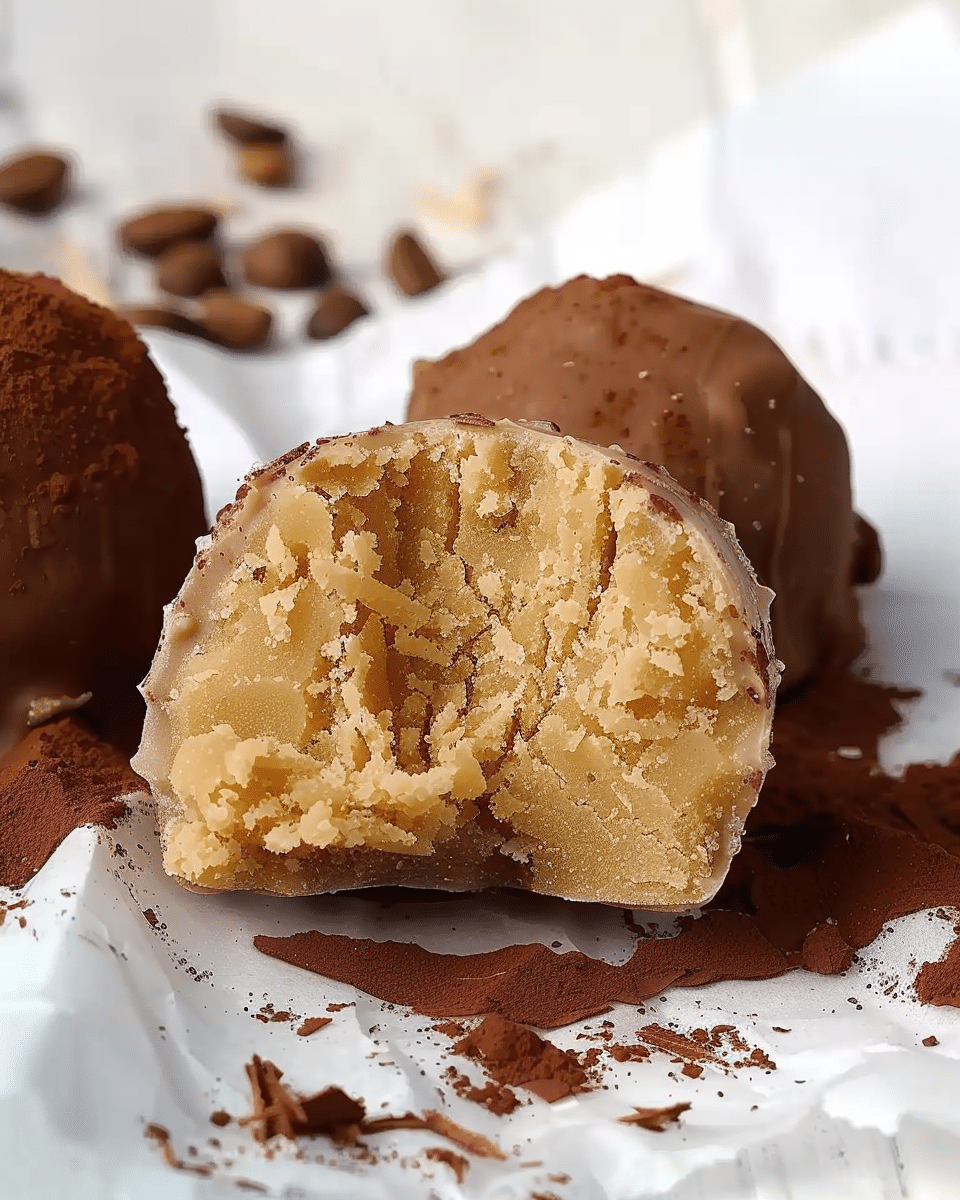Roasted White Chocolate & Coffee Truffles