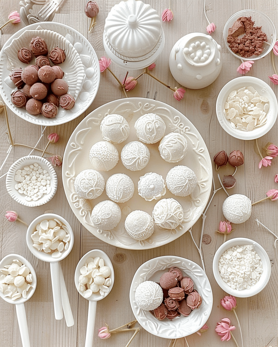 Rosewater Champagne Truffles