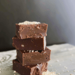 Salted Tahini Chocolate Fudge