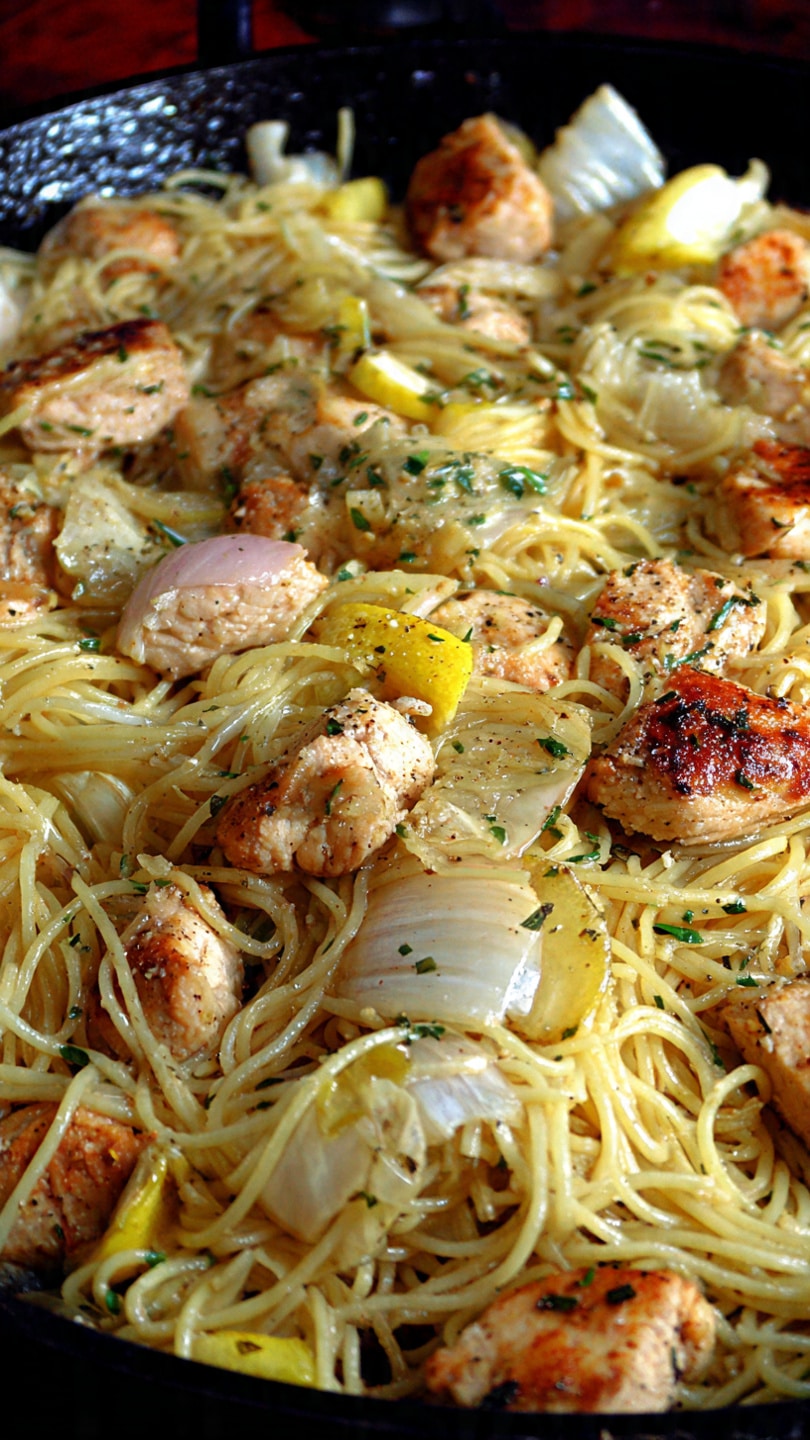 Garlic Chicken Lo Mein Stir Fry