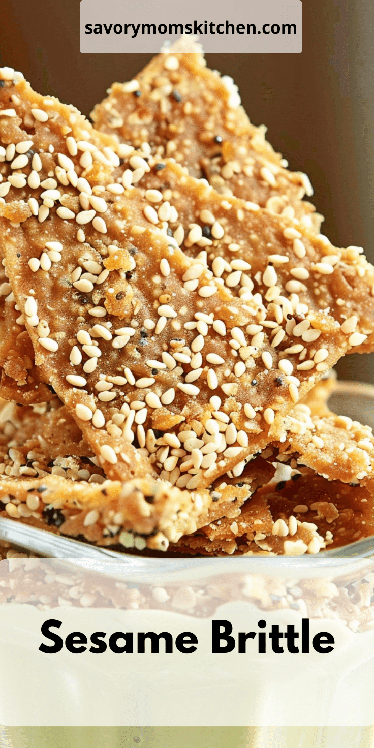 Sesame Ripple Sesame Brittle | Savory Mom Kitchen