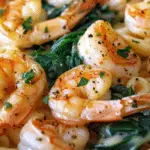 Shrimp Alfredo with Spinach