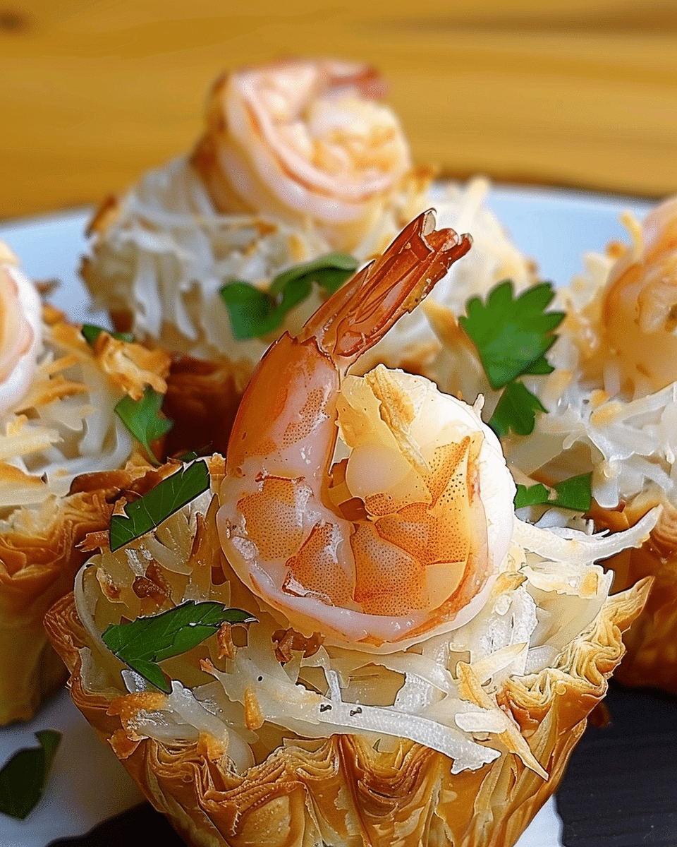 Shrimp & Crab Croissant Bomb Cups