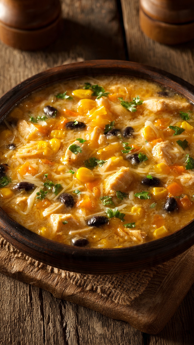 Slow Cooker Chicken Taco Soup