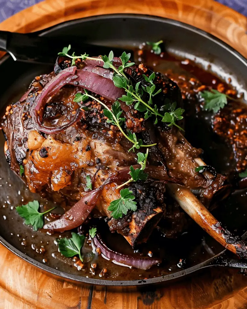 Slow-RoastSpiced Lamb Shoulder with Sumac Onions