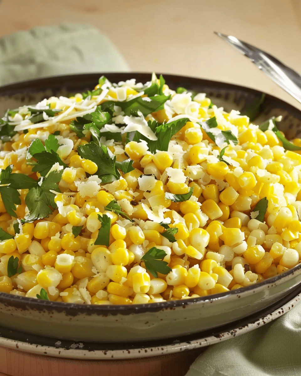 Slow Cooker Cheddar Corn