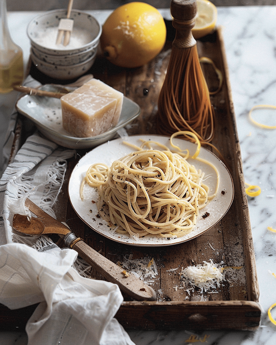 Spaghetti with Anchovy and Lemon