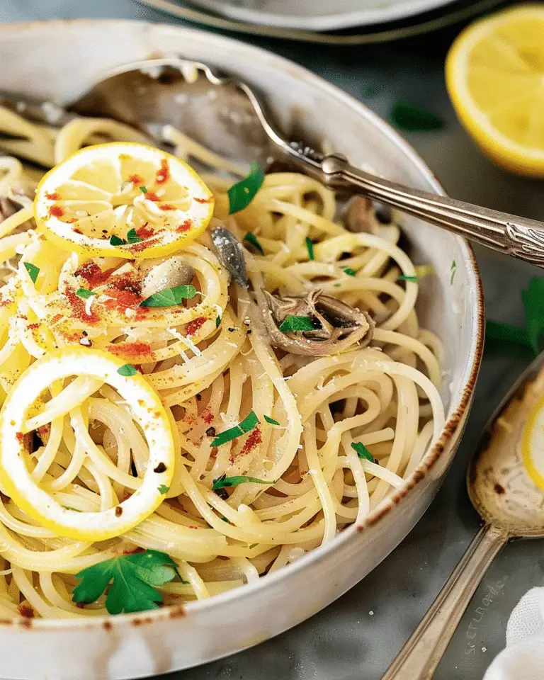 Spaghetti with Anchovy and Lemon