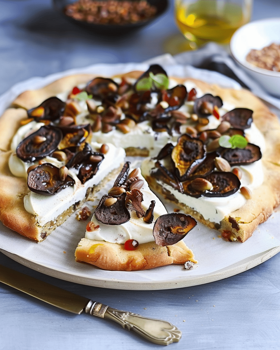 Spiced Aubergine Flatbread
