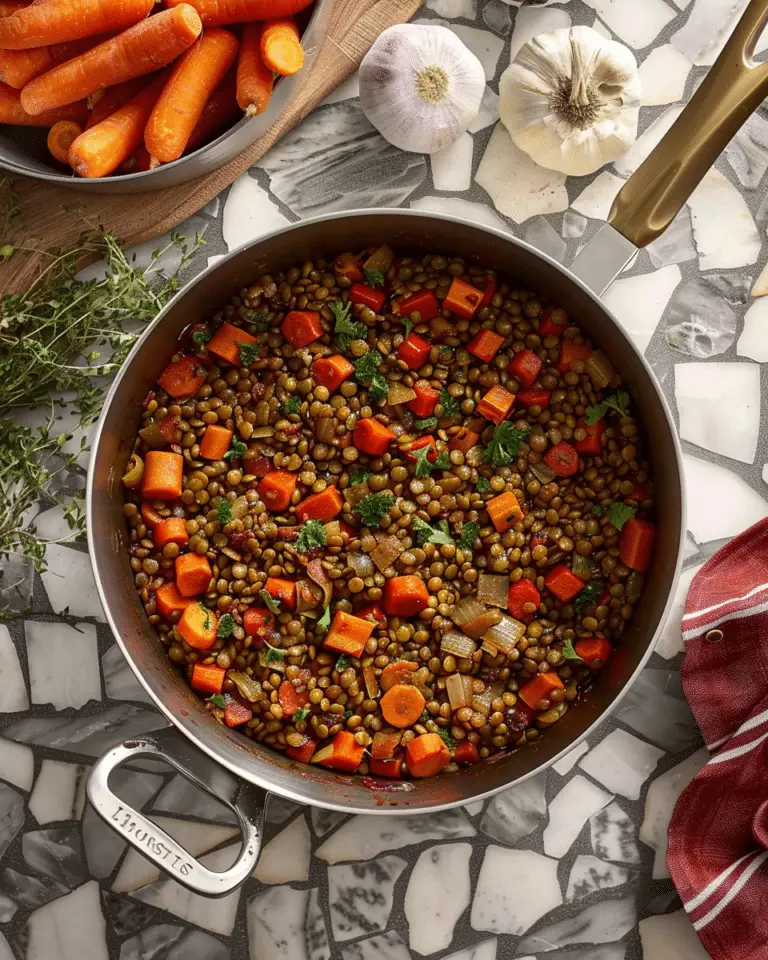 Spiced Lentils with Carrots