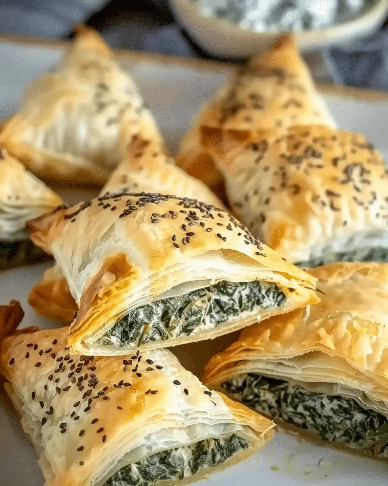 Spinach and Feta Puff Pastry Pockets