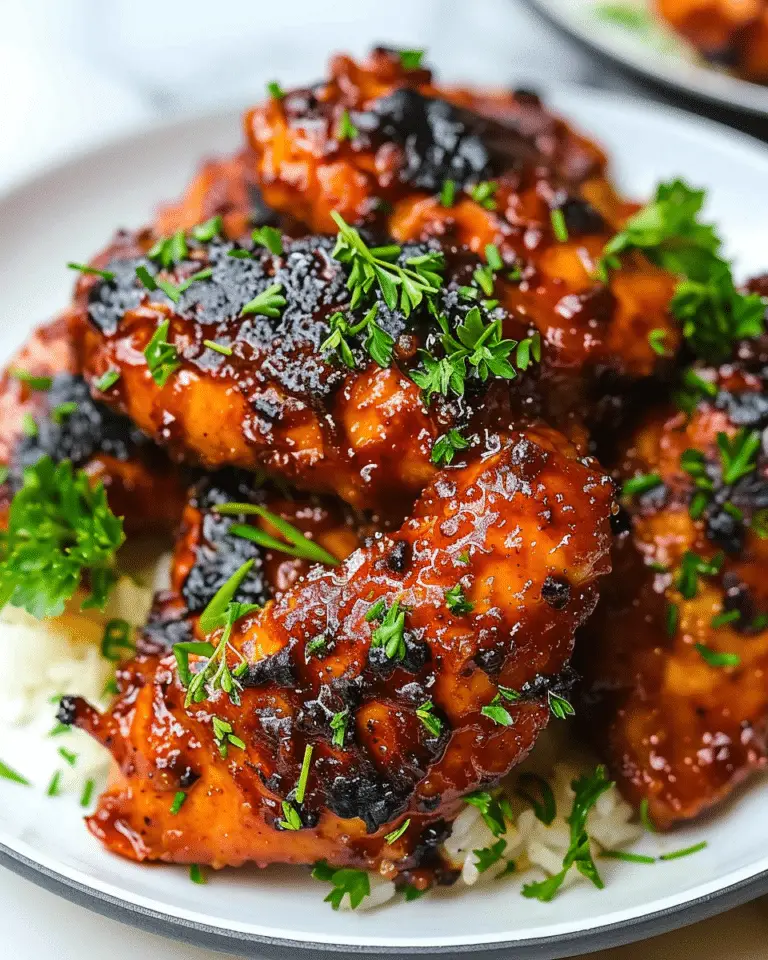 Sticky Garlic Gochujang Chicken