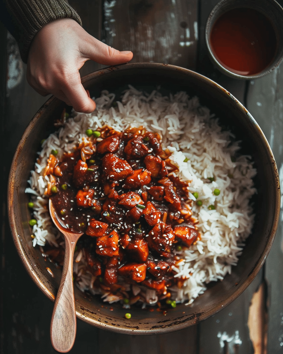 Sticky Garlic Gochujang Chicken