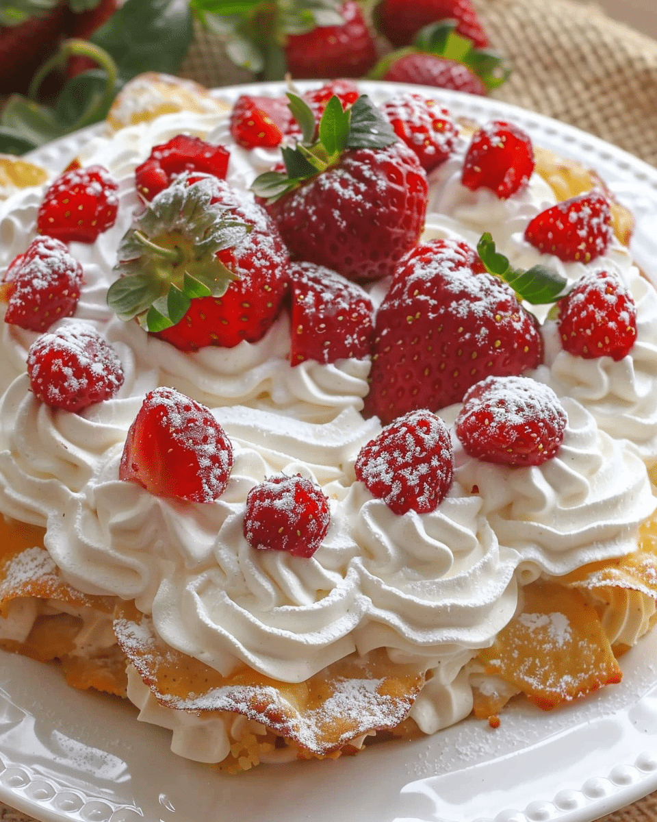 Strawberry Cheesecake Nachos