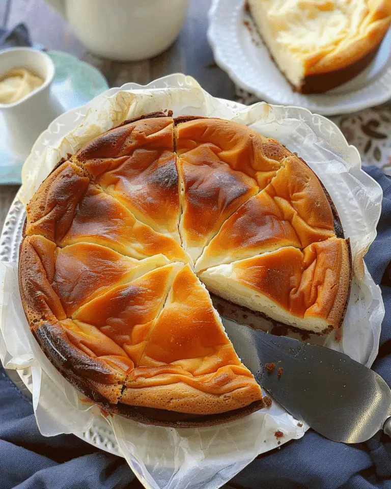 Super Easy Mini Basque Cheesecake