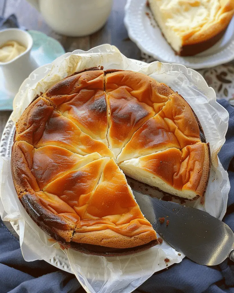 Super Easy Mini Basque Cheesecake