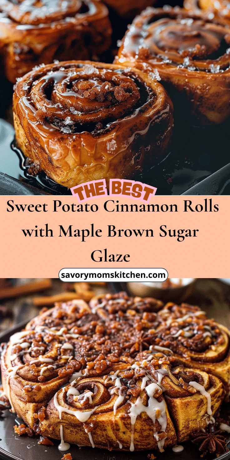 Sweet Potato Cinnamon Rolls with Maple Brown Sugar Glaze | Savory Mom ...