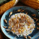 Sweet Corn and Creamy Risotto with Parmesan and Thyme
