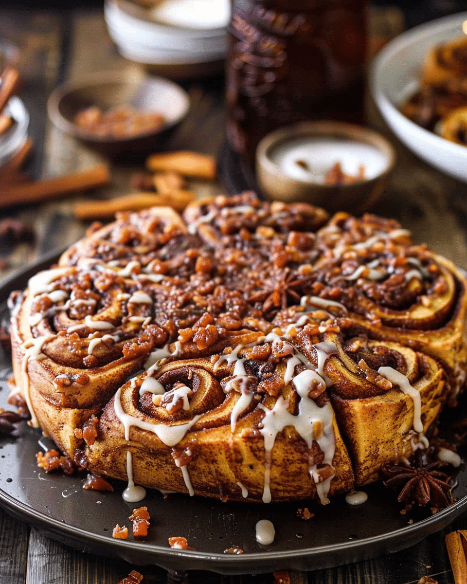 Sweet Potato Cinnamon Rolls with Maple Brown Sugar Glaze