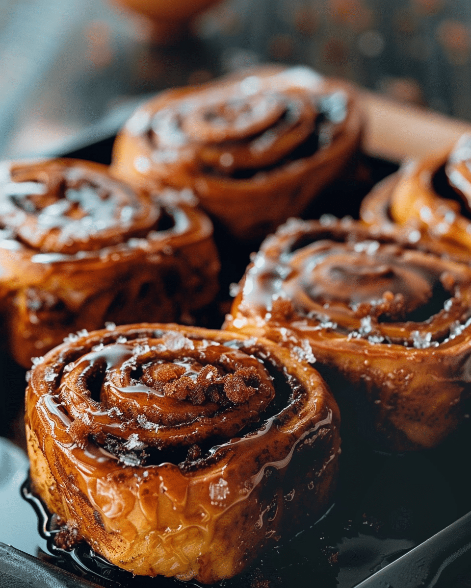 Sweet Potato Cinnamon Rolls with Maple Brown Sugar Glaze