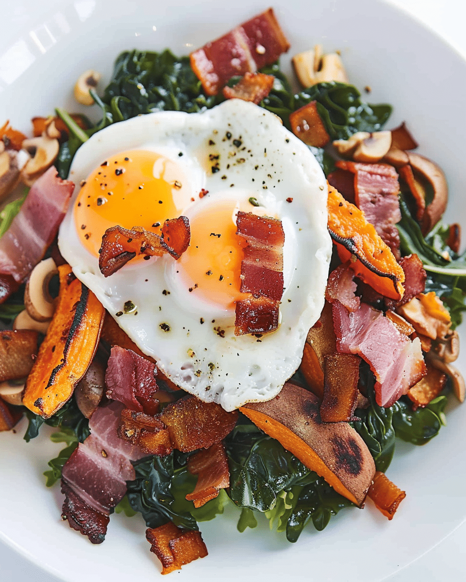 Sweet Potato Hash with Eggs and Avocado