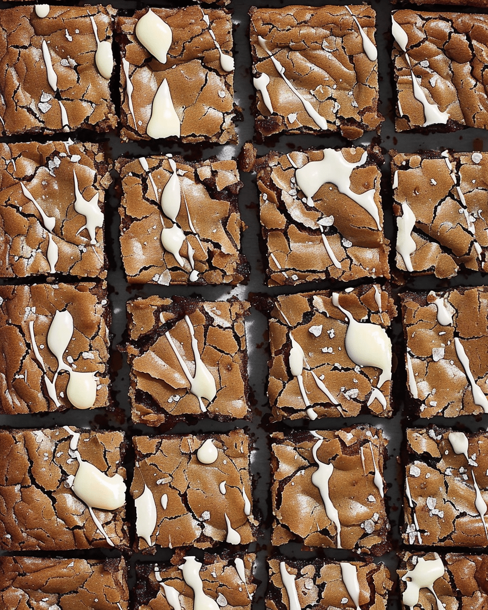 Tahini, Brown Butter and Sea Salt Blondies