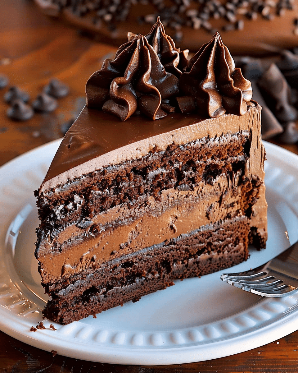 Triple Chocolate Layer Cake