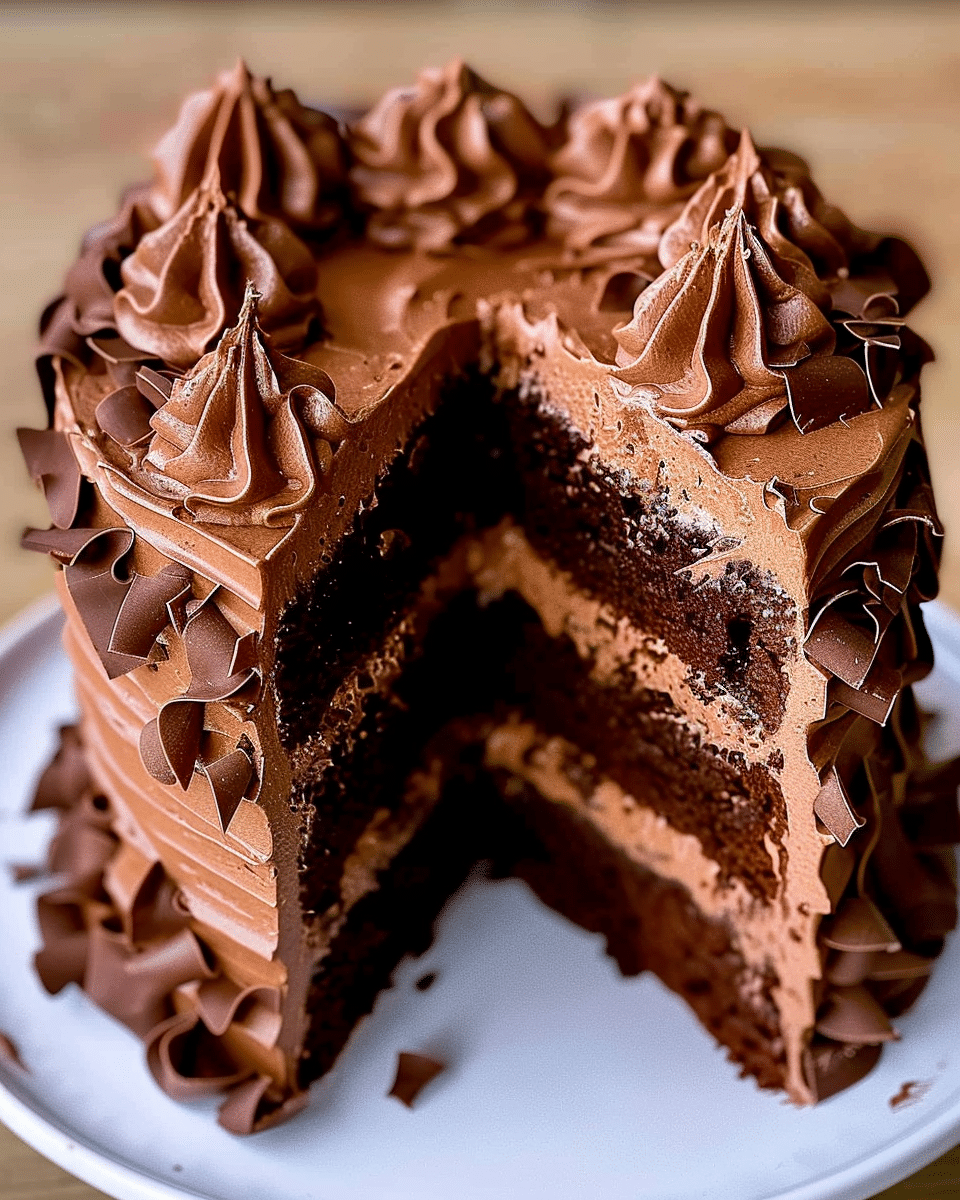Triple Chocolate Layer Cake