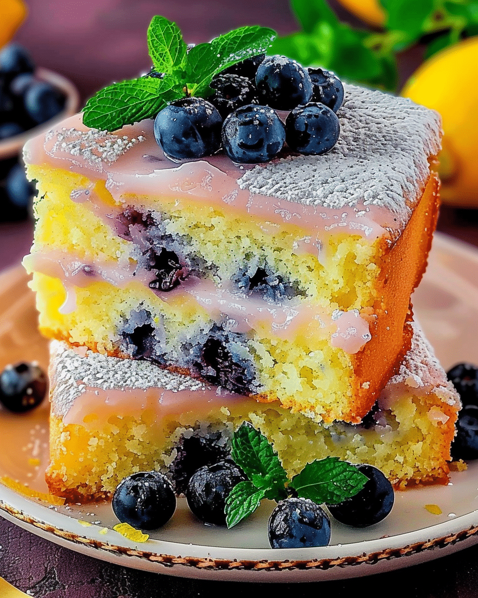 Wild Blueberry Lemonade Butter Cake