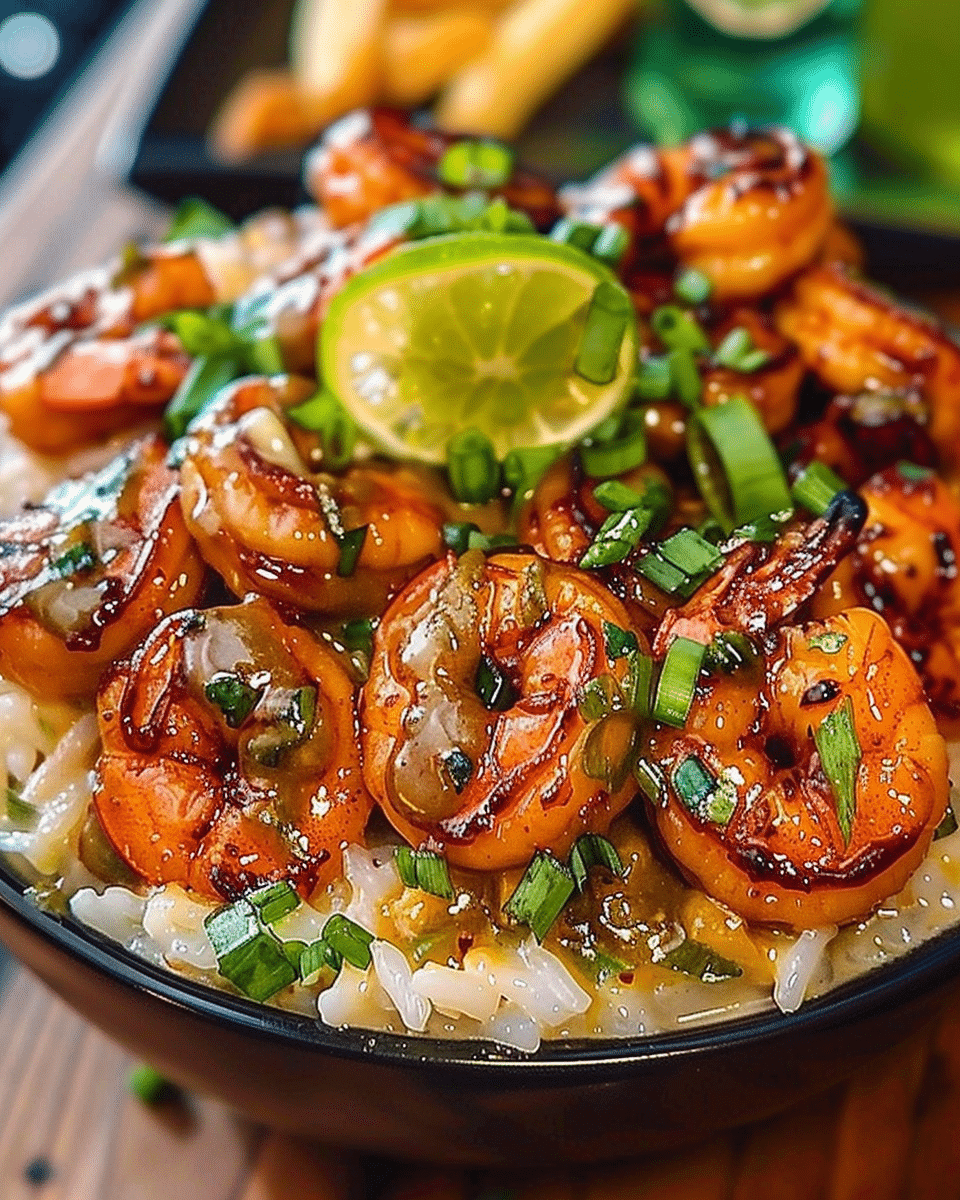 Creamy Chipotle Shrimp Rice Bowl