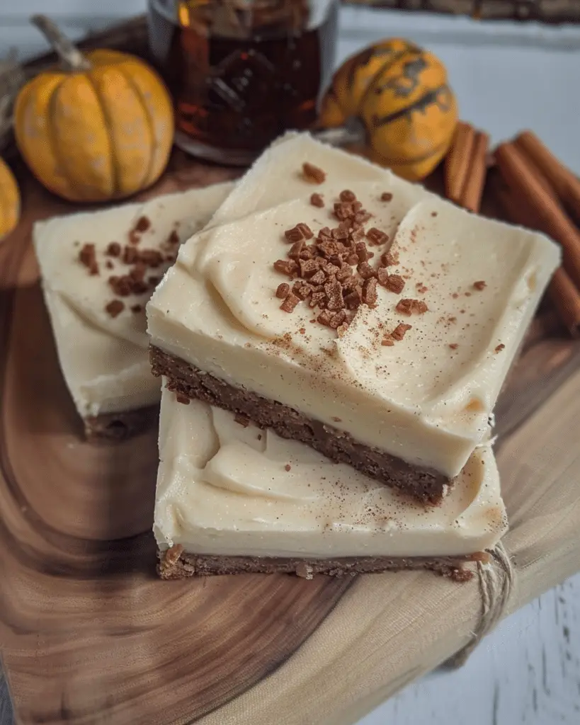 Maple Cookie Bars with Cream Cheese Frosting