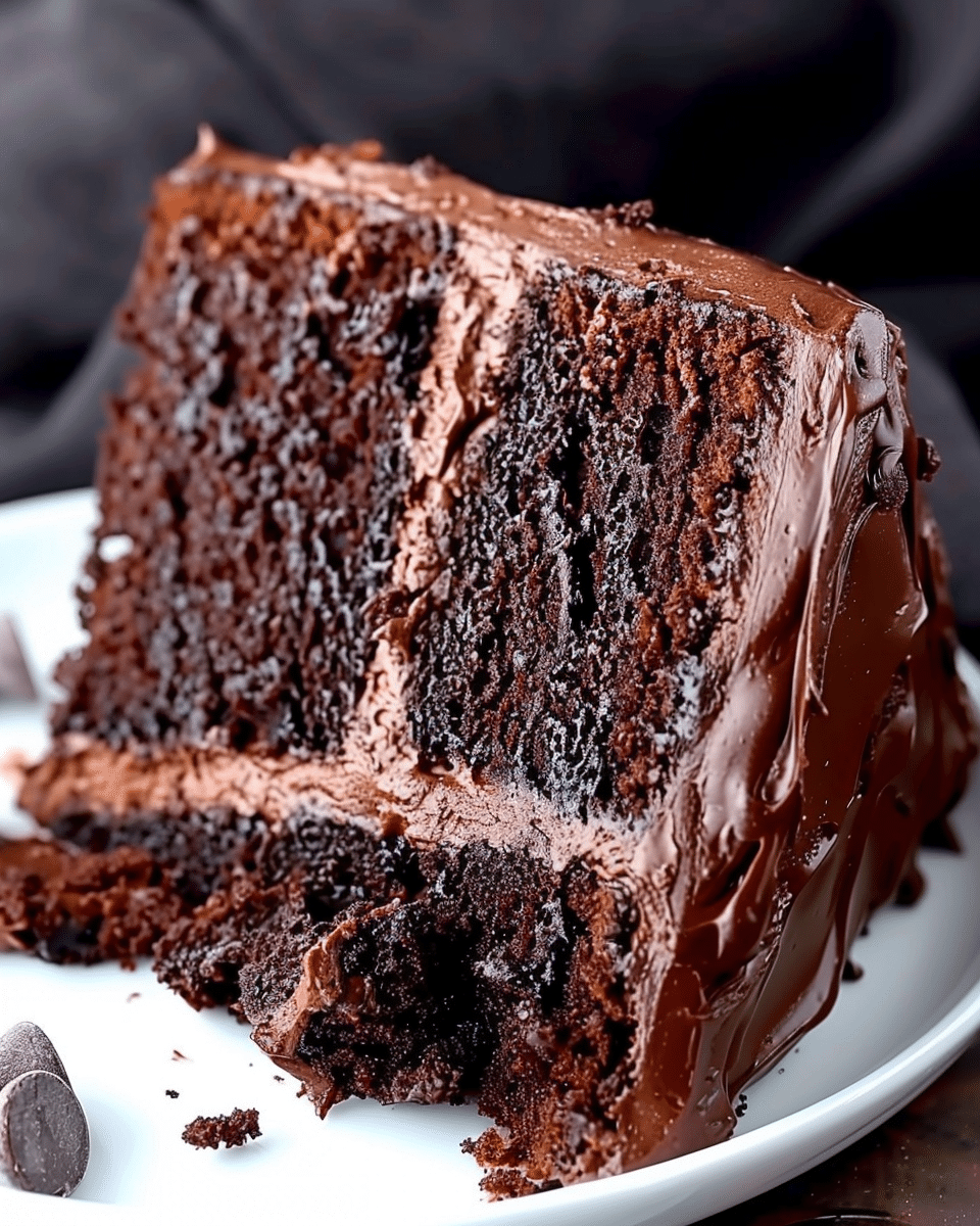 Ultra Moist and Ultra Fudgy Chocolate Cake
