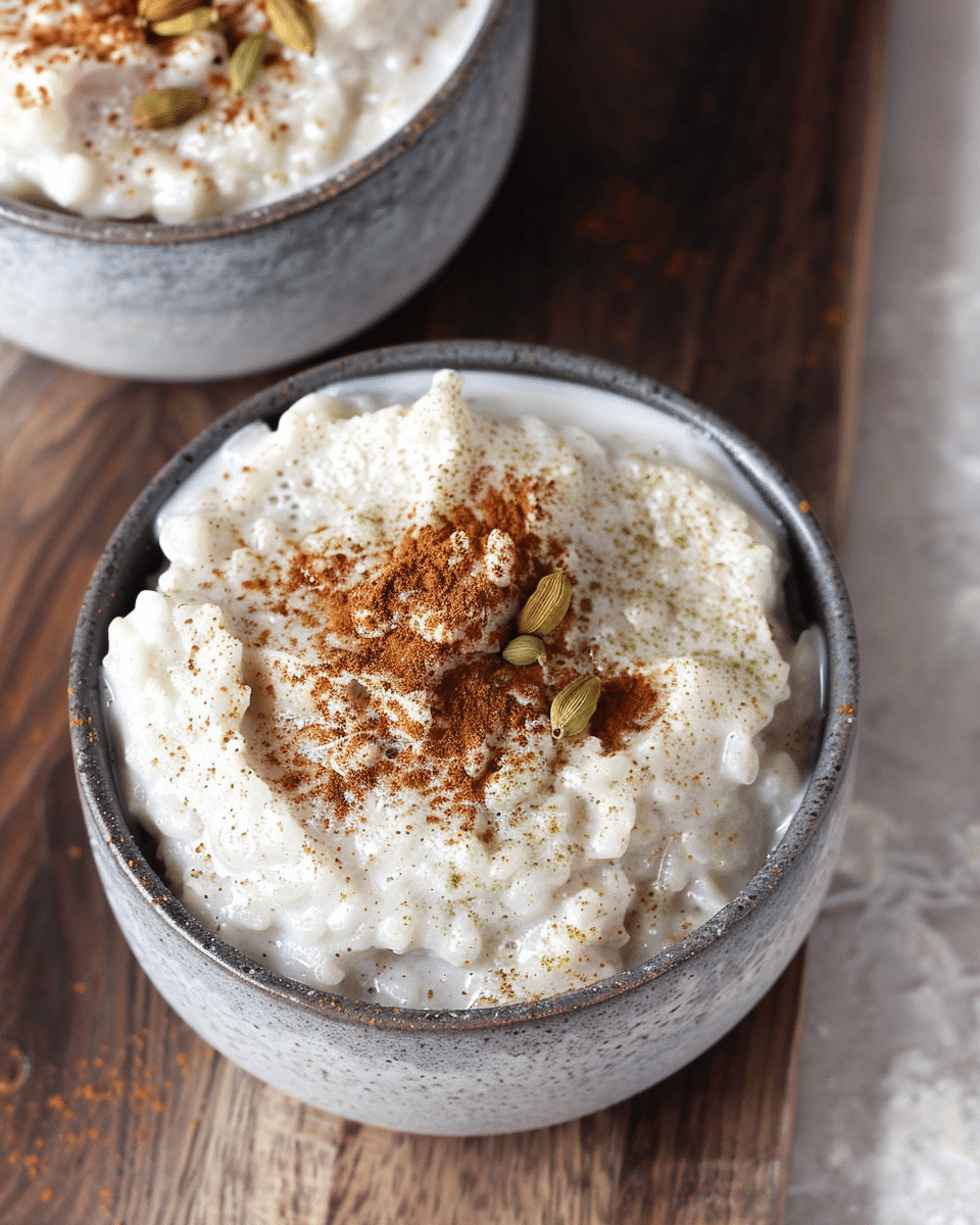 Stovetop Rice Pudding with Cardamom and Vanilla