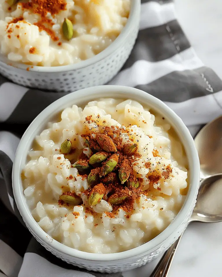 Stovetop Rice Pudding with Cardamom and Vanilla