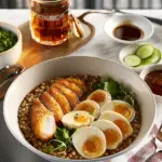 A Soulful Bowl-Full of Smoky Chicken and Barley Congee