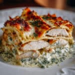 Blue Lasagna with Cordone Chicken