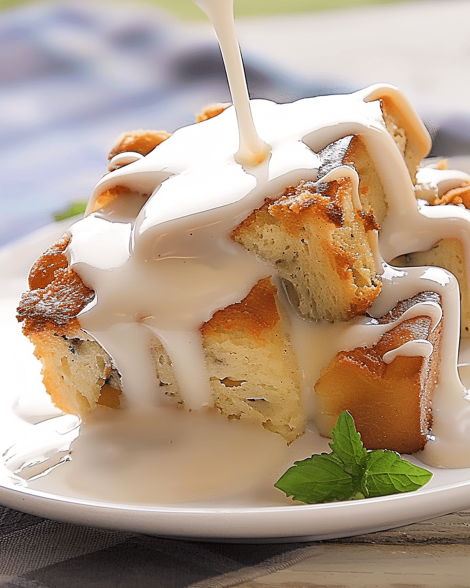 Best Bread Pudding with Vanilla Sauce