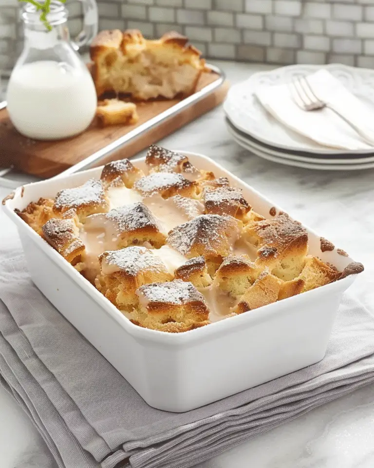 Best Bread Pudding with Vanilla Sauce