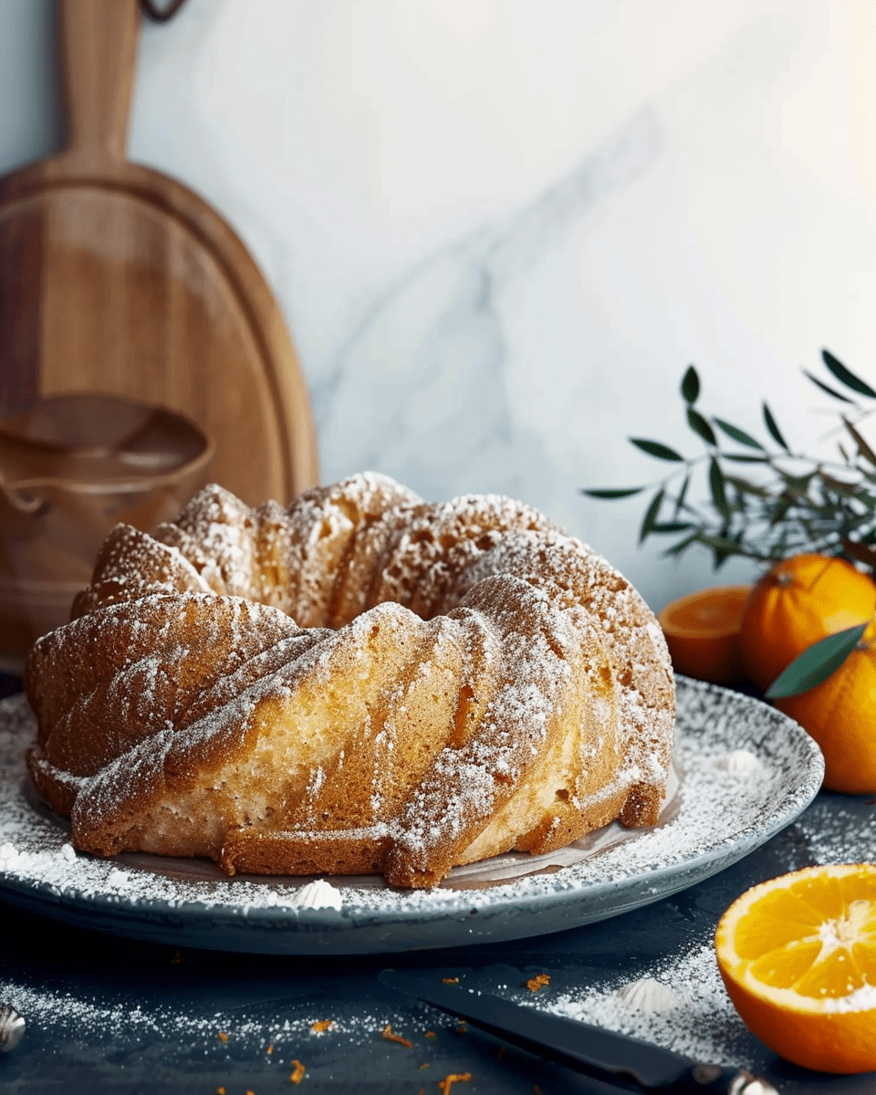 Blender Orange Olive Oil Bundt Cake