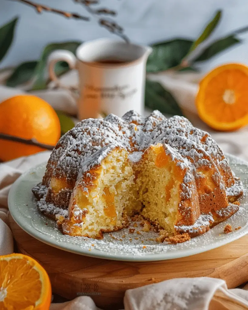 Blender Orange Olive Oil Bundt Cake