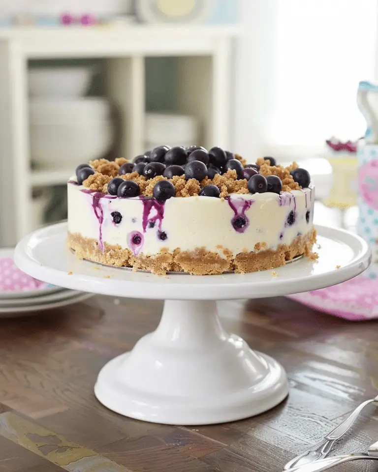 Blueberry Crumble Cheesecake