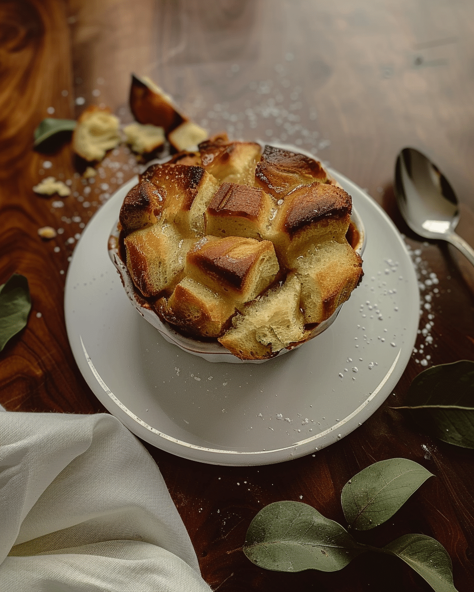 Brown Sugar Sauce Bread Pudding