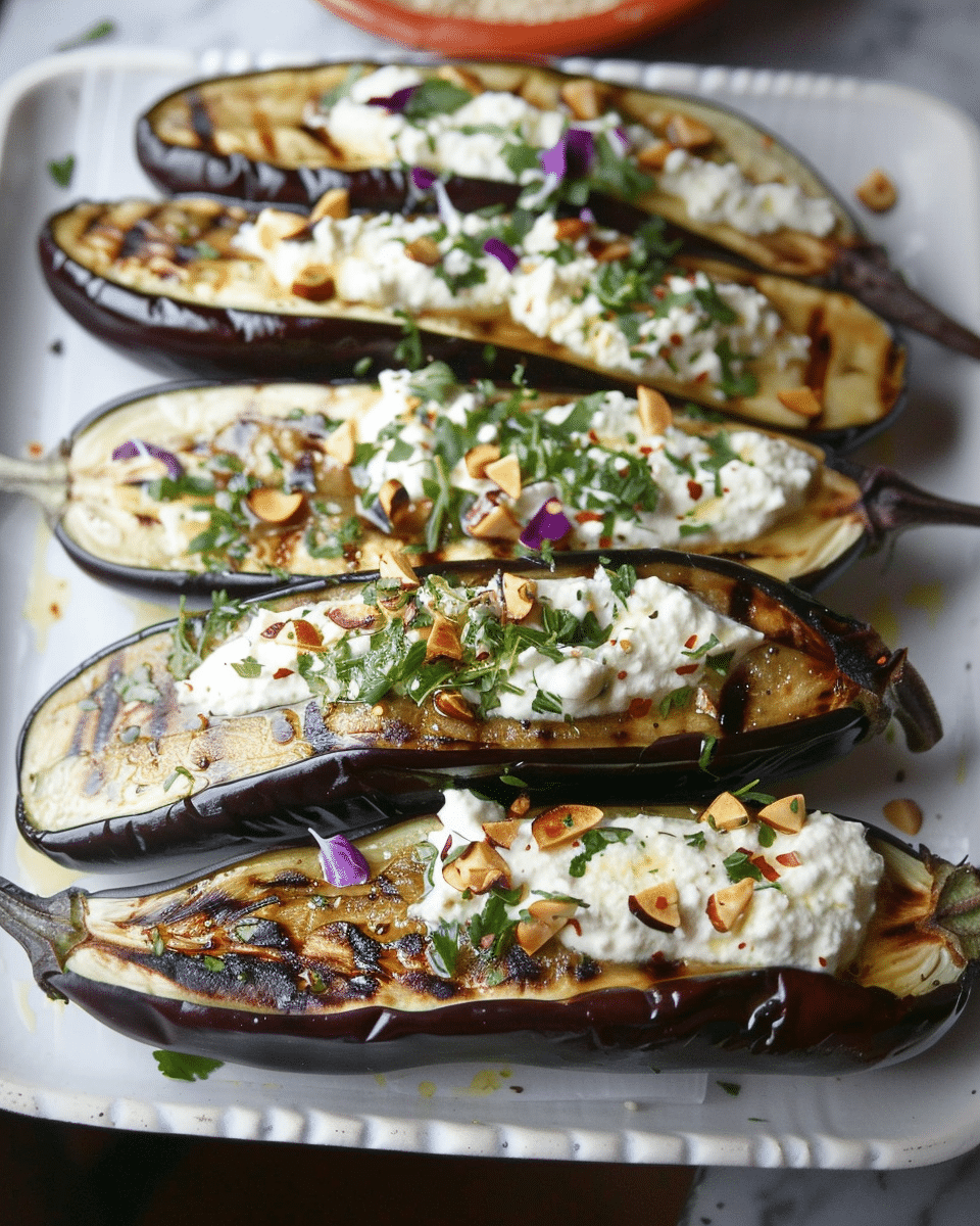 Charred Whole Eggplant A.K.A Eggplant Baladi
